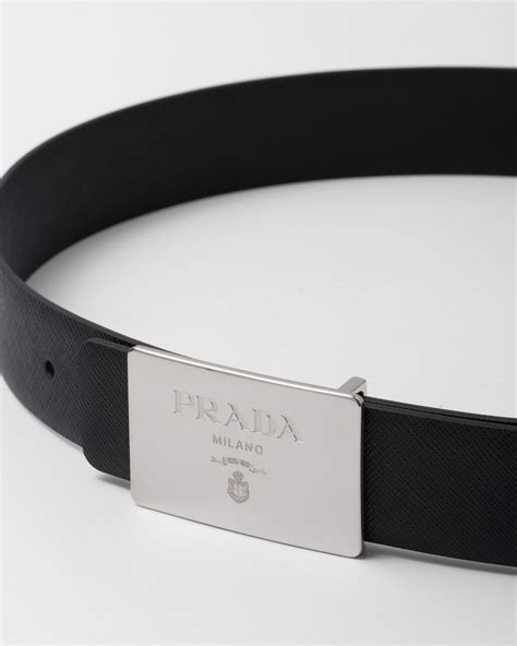 mens prada belt buckle|prada waist belt.